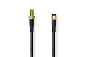 Antennekabel / connector - Nedis CSGB02400BK100 coaxial cable - CSGB02400BK100