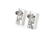Antennekabel / connector - Nedis IEC (Coax) Connector | Angled | Male | Nickel Plated - CSGB40900WT