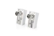 Antennekabel / connector - Nedis IEC (Coax) Connector | Angled | Female | Nickel Plated | 75 Ohm - CSGB40920WT