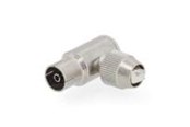 Antennekabel / connector - Nedis IEC (Coax) Connector | Angled 90° | Female | Nickel Plated - CSGB40925ME