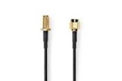 Antennekabel / connector - Nedis SMA Cable | SMA Male | SMA Female | Gold Plated - CSGL02010BK10