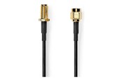 Antennekabel / connector - Nedis CSGL02010BK50 coaxial cable - CSGL02010BK50