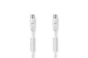 Antennekabel / connector - Nedis Coax Cable | IEC (Coax) Male | IEC (Coax) Female | Nickel Plated - CSGL40020WT30