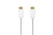 Beelscherm- en tv-kabel - Nedis High Speed HDMI Cable with Ethernet | 4K@30Hz | ARC | 10.2 Gbps | 2.00 m | Round | PVC | White - CVGB34000WT20