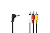Beelscherm- en tv-kabel - Nedis CVGL22400BK10 video cable adapter - CVGL22400BK10