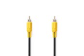 Beelscherm- en tv-kabel - Nedis CVGL24100BK100 composite video cable - CVGL24100BK100