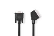 Beelscherm- en tv-kabel - Nedis SCART Cable | SCART Male | VGA Female | Nickel Plated - CVGL31550BK20