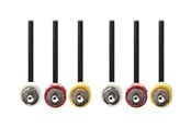 Beelscherm- en tv-kabel - Nedis video / audio cable - composite video / audio - 3 m - CVGP24300BK30