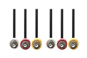 Beelscherm- en tv-kabel - Nedis video / audio cable - composite video / audio - 5 m - CVGP24300BK50
