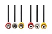 Beelscherm- en tv-kabel - Nedis video / audio cable - composite video / audio - 5 m - CVGP24305BK50
