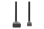 Beelscherm- en tv-kabel - Nedis HDMI cable with Ethernet - 20 cm - CVGP34790BK02