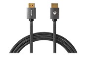 Beelscherm- en tv-kabel - Nedis HDMI cable with Ethernet - 1 m - CVTB34000GY10