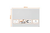 Conferentie & Presentatie - Nobo Infinity Randloos Magnetisch Whiteboard 900x600mm - 1915714