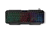 Toetsenbord - Nedis - keyboard - wired gaming - AZERTY - French - black - Gaming toetsenbord - Frans - Zwart - GKBD110BKFR