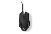 Muis - Nedis Gaming - mouse - USB - black - Muis - Optisch - 6 knoppen - Zwart - GMWD110BK