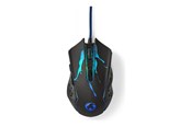 Muis - Nedis Gaming - mouse - USB - black - Muis - Optisch - 6 knoppen - Zwart - GMWD210BK
