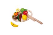 Houten speelgoed - Classic World Wooden Cutting Fruit with Cutting Board 17 pcs. - 2824