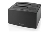 Harde schijf accessoires - Nedis HDDUDB3210BK storage drive docking station - HDDUDB3210BK