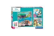 Puzzels - Clementoni Jigsaw Puzzle Super Color Square Disney Classics 3x48pcs. Vloer - 25302