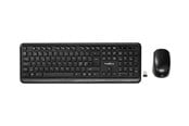 Toetsenbord - Nedis - keyboard and mouse set - QWERTY - Nordic - black - Keyboard and mouse set - Noords - Zwart - KBMCW100BKND