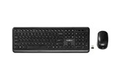 Toetsenbord - Nedis - keyboard and mouse set - QWERTY - US - black - Keyboard and mouse set - Engels (US international) - Zwart - KBMCW100BKUS