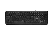 Toetsenbord - Nedis - keyboard - QWERTZ - German - black - Toetsenbord - Duits - Zwart - KBMU200BKDE