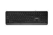 Toetsenbord - Nedis - keyboard - AZERTY - French - black - Toetsenbord - Frans - Zwart - KBMU200BKFR