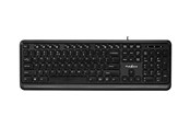Toetsenbord - Nedis - keyboard - QWERTY - US International - black - Toetsenbord - Universal - Zwart - KBMU200BKUS