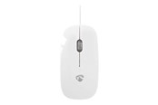 Muis - Nedis - mouse - USB - white - Muis - Optisch - 3 knoppen - Wit - MSWD200WT