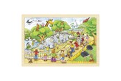 Puzzels - Goki Jigsaw puzzle 24 pcs - Visit at the Zoo Hout - 57808