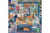 Puzzels - eeBoo Puzzle 1000 pcs - Blue Kitchen - EPZTBUK