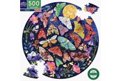 Puzzels - eeBoo Round Puzzle 500 pcs - Moths - EPZFMOT