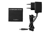 Screen- en audioswitch - Nedis VSPL3472AT - video/audio splitter - 2 ports - VSPL3472AT