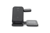Mobiel - Adapters & Opladers - Nedis Wireless Charger | 3-in-1 | 15 W | LED-indicator in use - WDCHAQ15W110BK