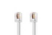 Telefoonkabel - Nedis Telecom Cable | RJ11 Male | RJ11 Male | 10.0 m - TCGB90200WT100