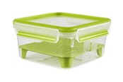 Keuken accessoires - EMSA CLIP & GO - food storage container - green transparent - 1.3 L - 3110600386