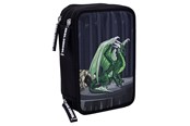 School accessoires - Tinka Triple Pencil Case – Dragon – Black – Cool School - 8-804208