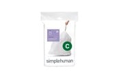 Reiniging - Simplehuman Code C op maat gemaakte vuilniszakken, verpakking van 20, wit - CW0162
