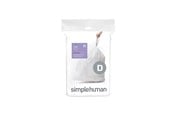 Reiniging - Simplehuman Code D op maat gemaakte vuilniszakken, verpakking van 20, wit - CW0163