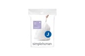 Reiniging - Simplehuman Code J op maat gemaakte vuilniszakken, verpakking van 20, wit - CW0169