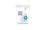 Reiniging - Simplehuman Code N op maat gemaakte vuilniszakken, verpakking van 20, wit - CW0174