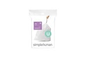 Reiniging - Simplehuman Code U op maat gemaakte vuilniszakken, verpakking van 20, wit - CW0217