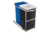 Afvalscheiding - Simplehuman 35L (20/15) uittrekbare recyclebak, zware stalen frame - CW1016