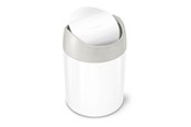 Afvalscheiding - Simplehuman 1,5L mini prullenbak, wit - CW2079