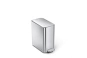 Afvalscheiding - Simplehuman 5L slanke pedaalemmer, geborsteld roestvrij staal - CW2096