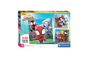 Puzzels - Clementoni Jigsaw Puzzle Super Color Square Marvel Spidey and His Friends 3x48pcs. Vloer - 25294