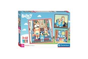 Puzzels - Clementoni Jigsaw Puzzle Super Color Square Bluey 3x48pcs. Vloer - 25308