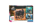 Puzzels - Clementoni Jigsaw Puzzle Super Color Square Jurassic World 3x48pcs. Vloer - 25314