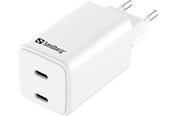 Mobiel - Adapters & Opladers - Sandberg 2-Port USB-C AC Charger - 441-56