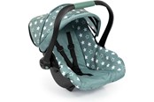 Pop, teddybeer en materiaal - Bayer Design Deluxe Car Seat with Canopy for Dolls - Green w/ Stars - 67958AA